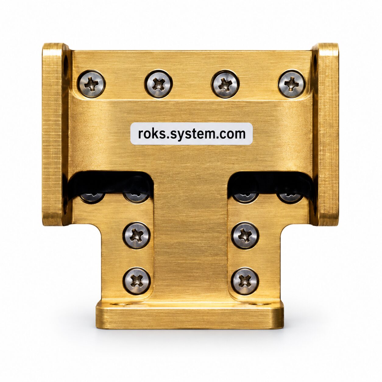 Passive Ku-band E-plane power divider, two-way 1:2 anti-phase waveguide splitter, 0.5 dB insertion loss, -25 dB return loss, 6-7 dB isolation