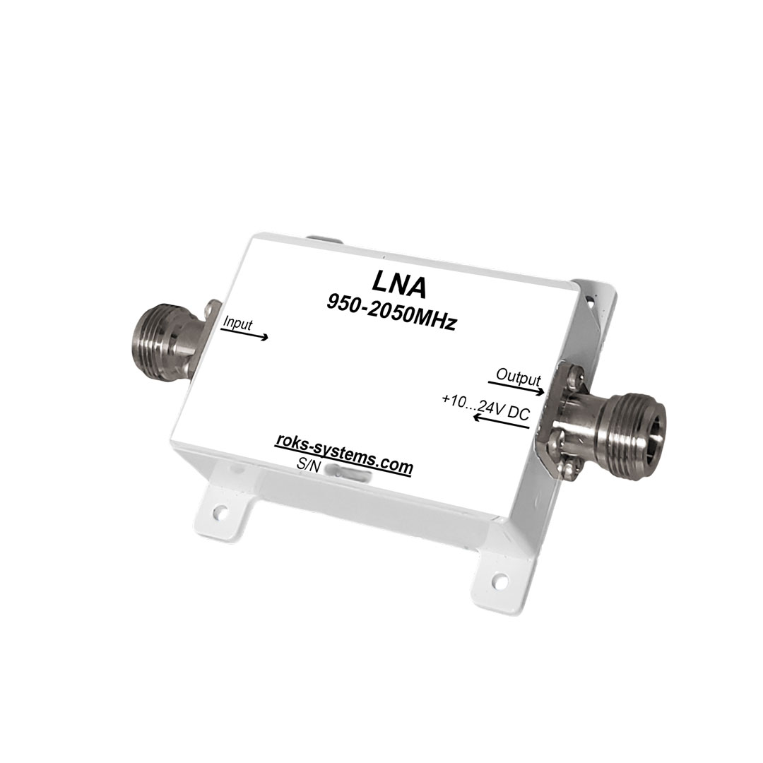 L-band LNA 0.95-2.05 GHz N/F/SMA i/o