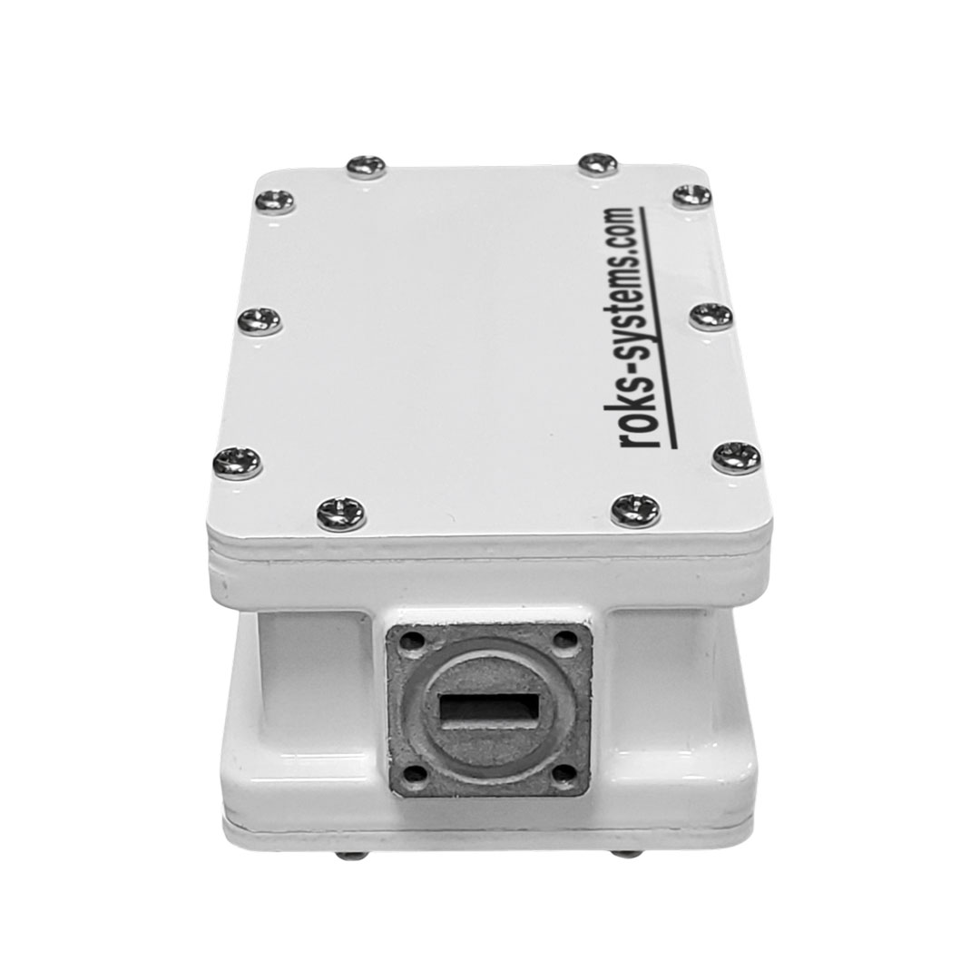 Advanced Ka-band block downconverter for 19.2–20.2 GHz with durable housing and optimized performance in professional environments.