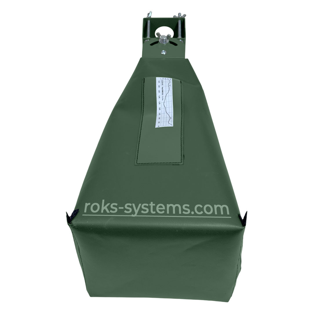 5050-6000 MHz dual-polarized horn antenna 20 dBi for WiMAX repeater, 5.05-6.0 GHz, 2×SMA, 50 Ohm, VSWR≤1.5, 20°×20°, cover, mount 30-45 mm
