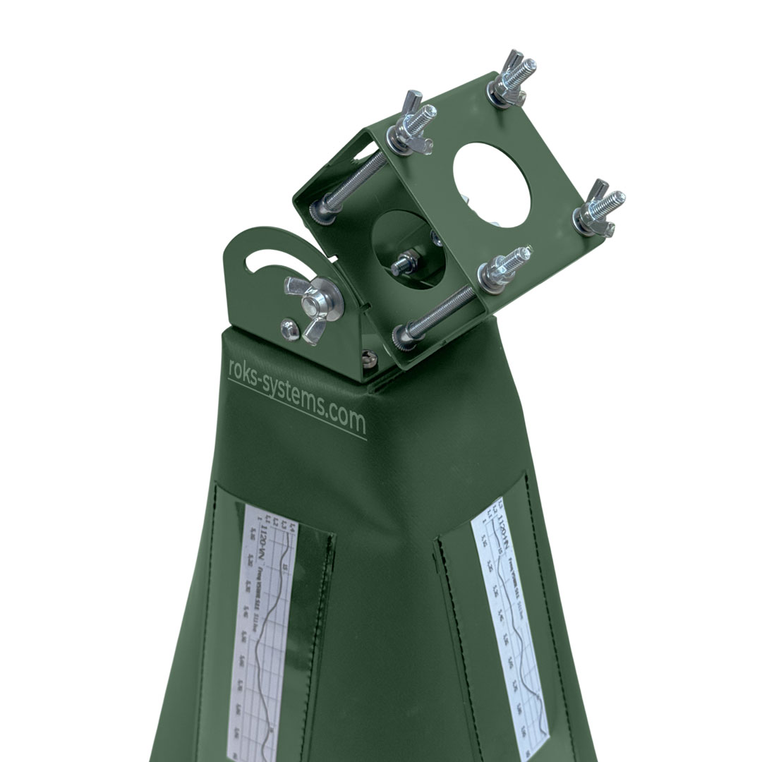 5.05-6.0 GHz wideband horn antenna 20 dBi, dual H/V simultaneous, 2×SMA 50 Ohm, VSWR≤1.5, 20°×20° beamwidth, cover, pole bracket 30-45 mm