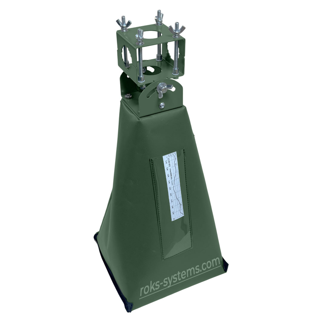 5.05-6.0 GHz WiMAX repeater horn antenna 20 dBi, dual H/V, 2×N-Female 50 Ohm, VSWR≤1.5, 20°×20° beamwidth, cover, bracket 30-45 mm