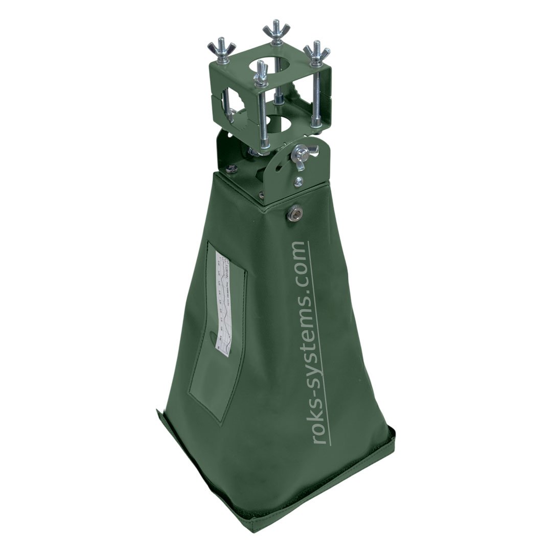 5-6 GHz broadband horn antenna 5050-6000 MHz 20 dBi, dual H/V, 2×N-Female 50 Ohm, VSWR≤1.5, 20°×20°, cover, mast bracket 30-45 mm