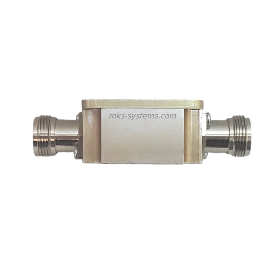 2-band Wi-Fi router diplexer 2.4-2.5/5.15-5.95 GHz, N-Female 1+2 (COM+2), IL≤1.0 dB, decoupling ≥39.9/≥31.0 dB, VSWR 1.27/1.3/1.3-1.33