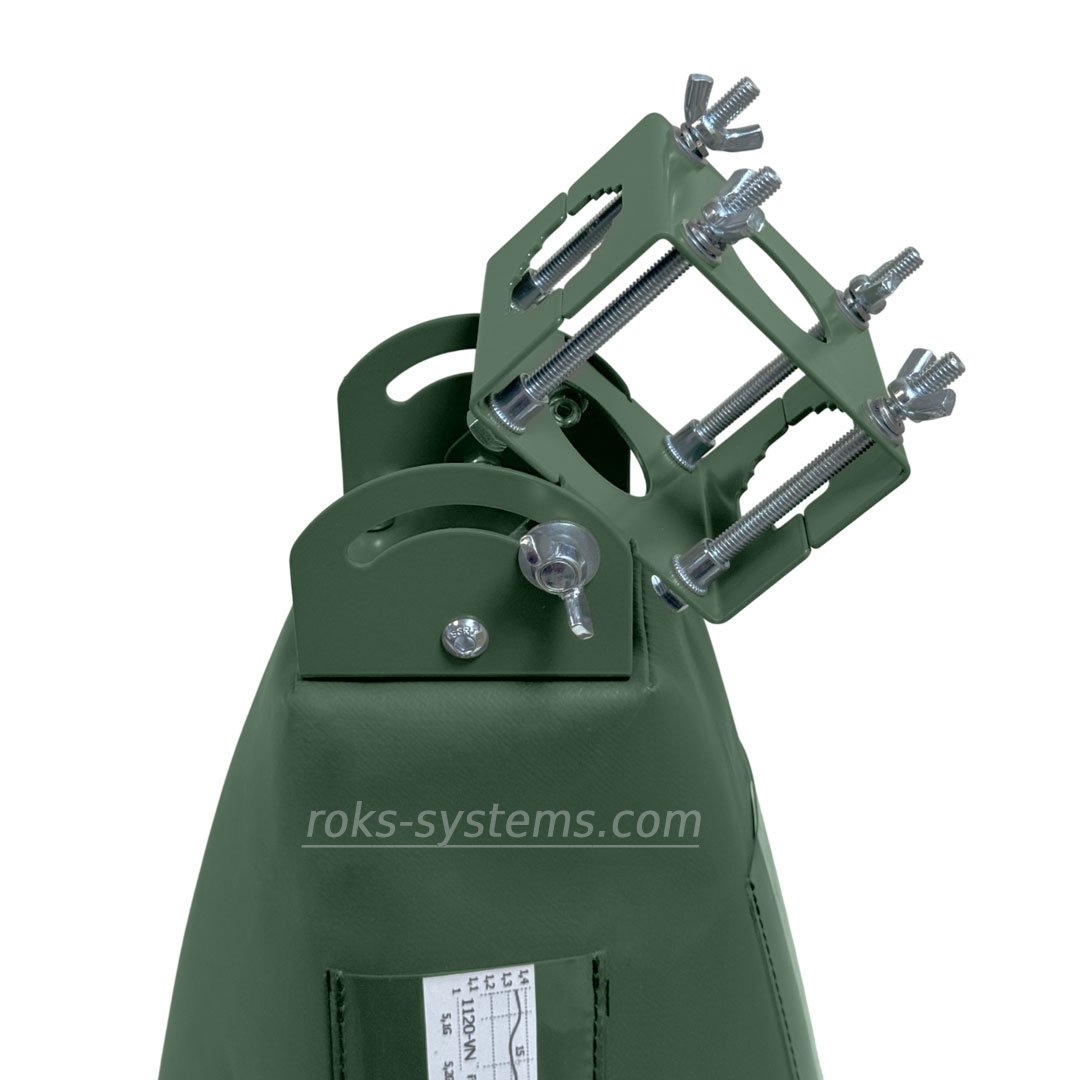 outdoor horn antenna 5050-6000 MHz 20 dBi, 5.05-6.0 GHz, dual H/V, 2×N-Female 50 Ohm, VSWR≤1.5, 20°×20°, cover, bracket 30-45 mm