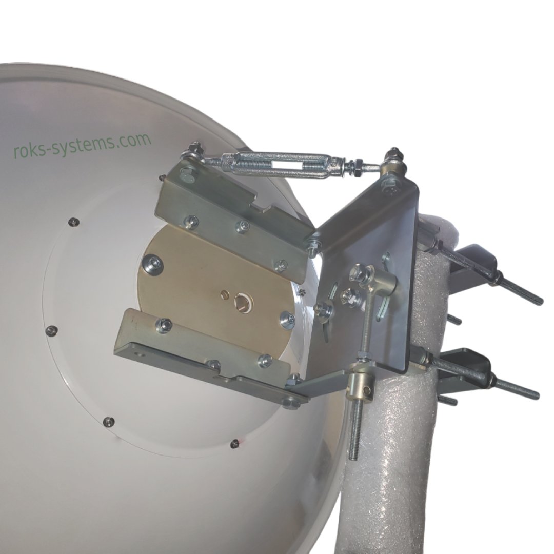 0.9 m directed dish 2-15.5 GHz, RHCP/LHCP circular polarization, 6 feed horns, first sidelobe ≤–14.5 dB