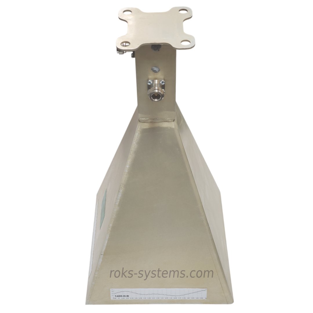 Horn WiMAX Repeater Antenna 5.05-6.0 GHz, 20 dBi, Horizontal + Vertical Polarization, 2×N-Female, 50 Ohm, No Cover, No Mount