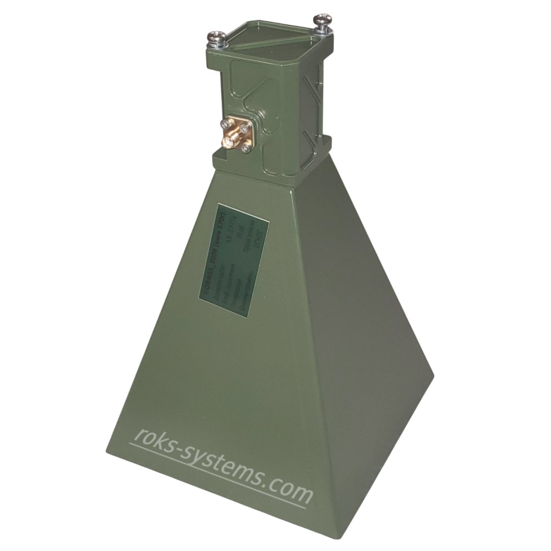 Horn Antenna 55-200 4.8-5.9 GHz RHCP 18 dBi SMA-Female 50 Ohm VSWR 1.5 12°×12° aluminum UAV FPV