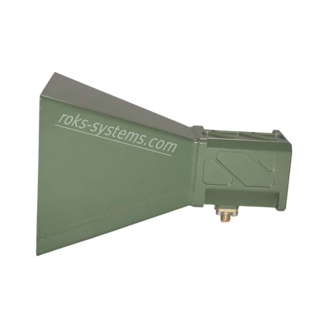 FPV horn antenna 4.8-5.9 GHz RHCP 14 dB 36°×36° SMA-Female 50 Ohm 50 W 90×90×140 mm 100 g