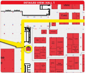 ROKS PrJSC stand 1.A07 location map at IBC 2026 in RAI Amsterdam