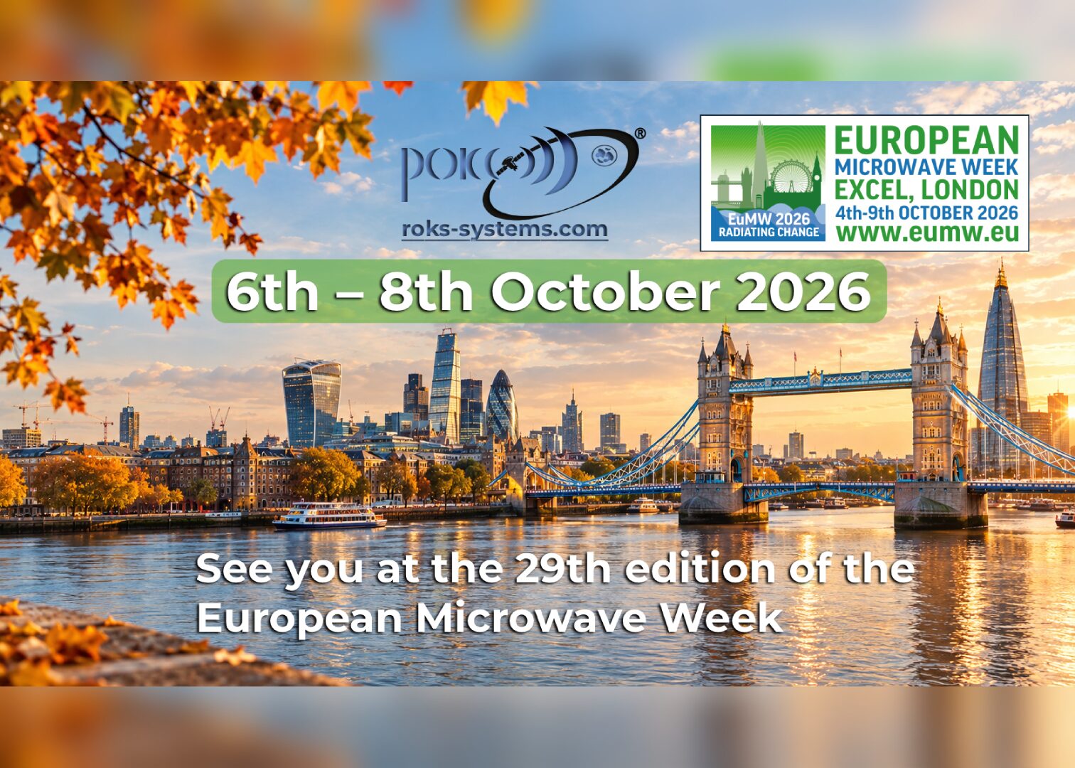 ROKS PrJSC at European Microwave Week 2026 in London